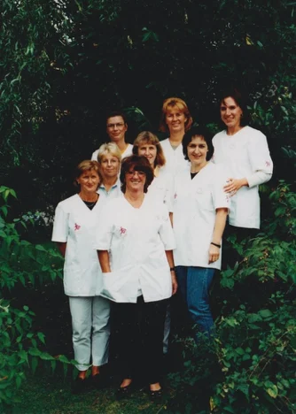 Das Pflegeteam bei der Gründung im Jahr 1994